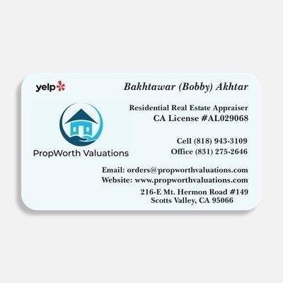 Please contact me for all your real estate appraisal needs. Thank you.