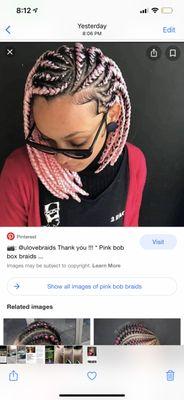 Do you see how nice and cute these are? Only 11-15 braids in total on this girls head