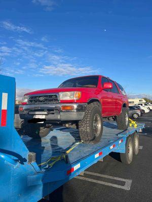 Blew and axle and Joel safely loaded the truck up in less than five minutes.