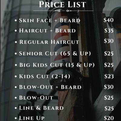 Price list
