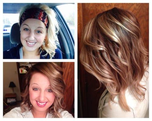 My before and after! Love my new fall color :)