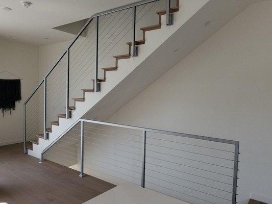 Stairs railing by Alcatraz Iron