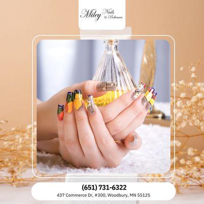Treat yourself to nails that wow!  Schedule your next session with us today.  Call now to book!