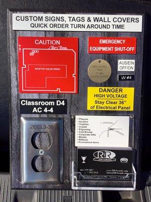 Custom electrical signs