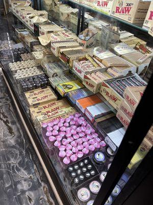 All kinds of rolling papers, everything from the "Raw's"down to the "Element's" and "Blazy Susan"!!!
