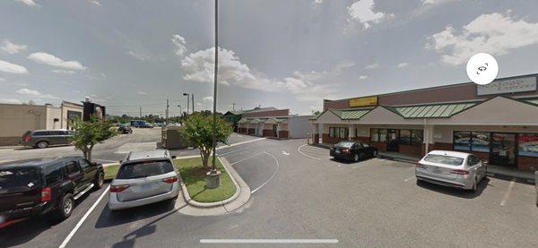 View of location from parking lot