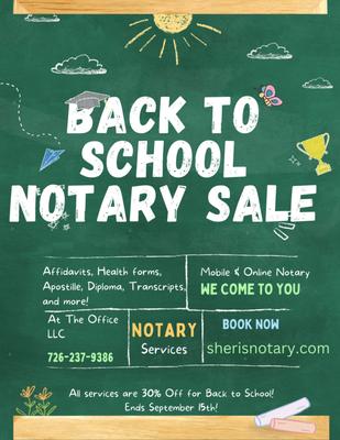 At the office Notary