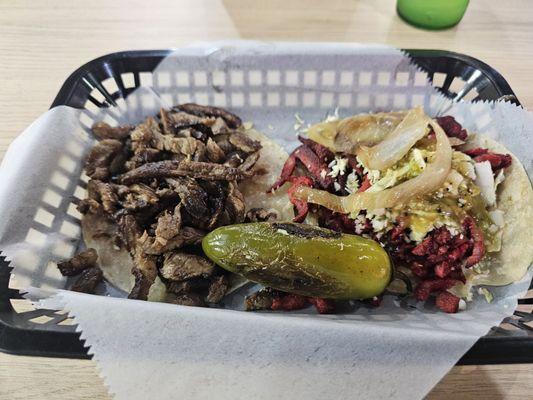 Left - Asada Right - Adobada