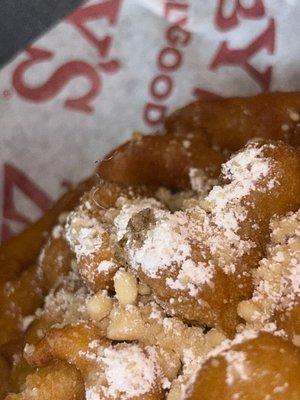 Funnel cake with hair