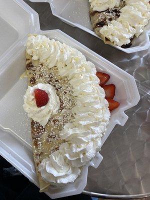 Sweet Cream Strawberry Crepe