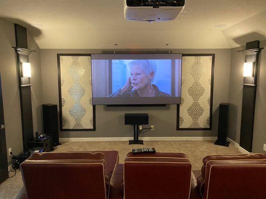 Home theatre room setup