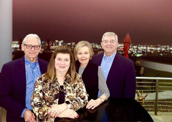 View with outdoor bar