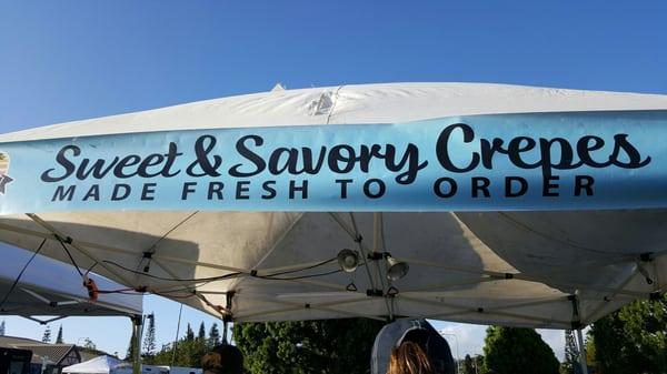 Delicious crepes! Butter, sugar and cinnamon.