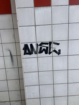 Homeless tagging, what kind of garbage person wants to attempt to claim a car wash bay.