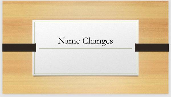 Name Change Petition