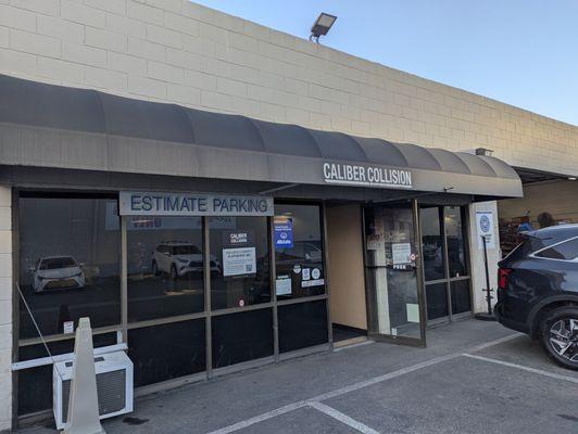 Out front. Located behind West Coast Toyota.