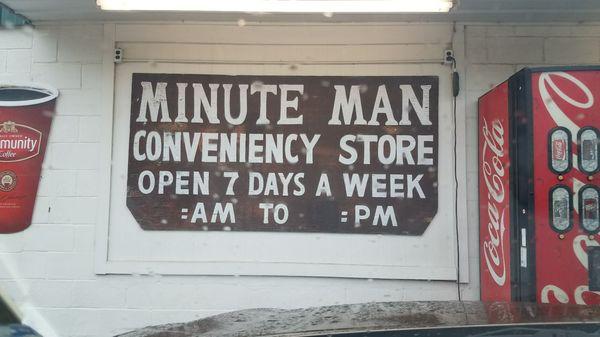 Minute Man Conveniency Store