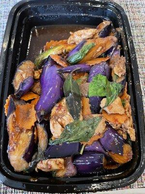 Eggplant with chicken $12.99