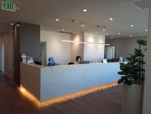 Front reception check-in