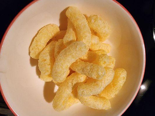 Sweet corn puffs