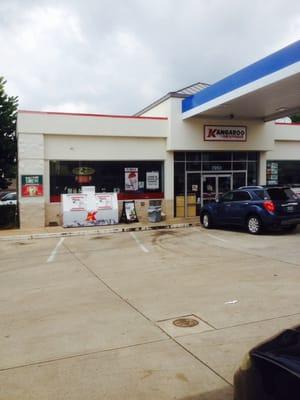 Its a Kangaroo as you can tell by the pouch (drum symbols!) but also a Mobil gas station!