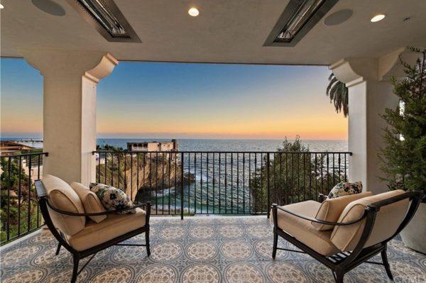 This is the master bedroom's balcony view at 31711 Seacliff Drive Laguna Beach, Ca.