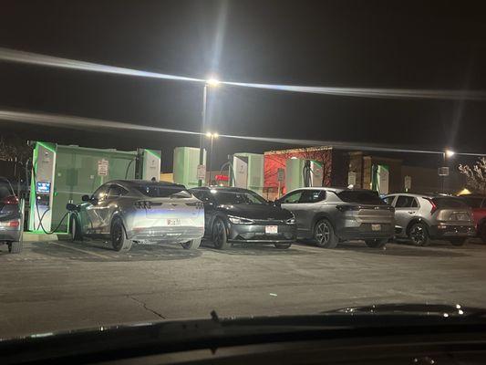 Electrify America charging station Meijer parking lot Oakley, OH.