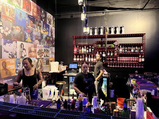 Bar area in spin room