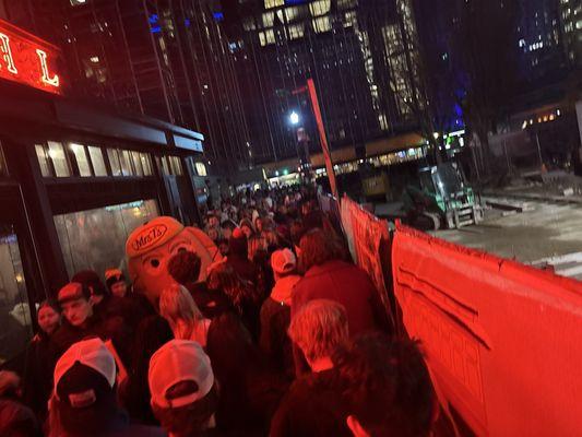 The lack of crowd control was insane!