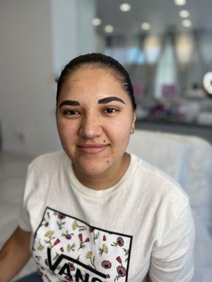 After combination brows