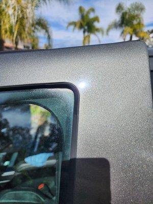 paint on the windows