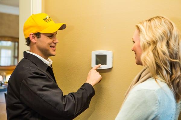 Save energy and money with a programmable thermostat from One Hour Heating and Air Conditioning.