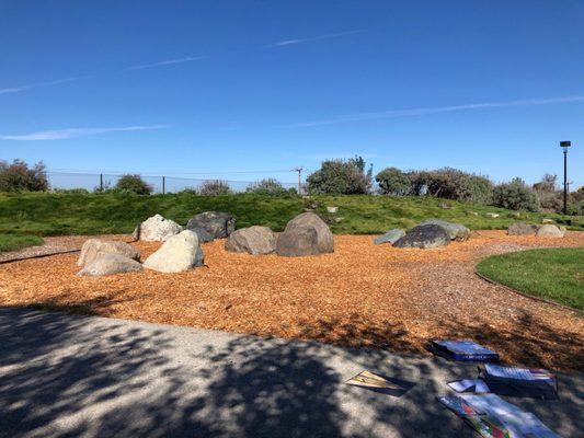 Renovated "playground." Children's playground was removed!!!