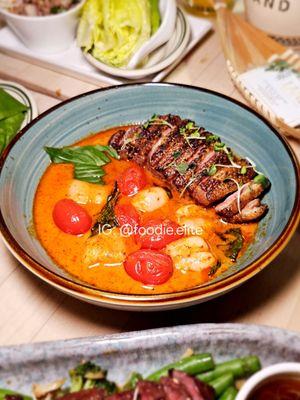 Roasted Duck Breast In Red Curry