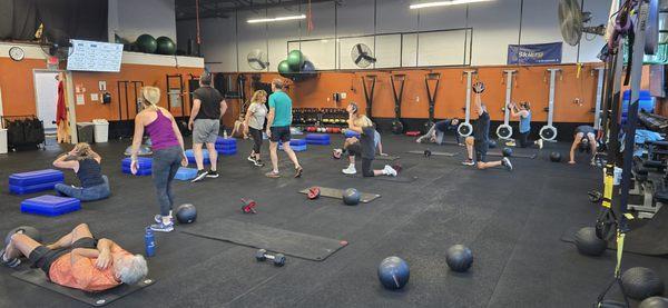 Just another busy Friday morning class