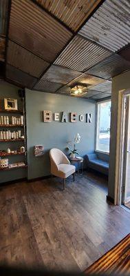 B. Hair studio waiting area