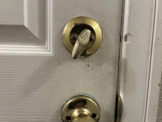 Our home secure again in no time, thanks to Eddie.