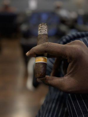 This lounge is cozy, comfortable and even got a barber chair. The 60 mile trek was worth it!