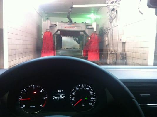 The offending car wash bay...