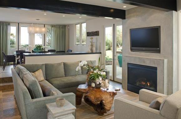 Old Del Mar residence, custom furniture design and interior design by Casa Bella Interiors
