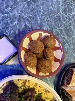 Crispy falafel.
