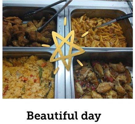 Fast food takeout. Call ahead and make sure our steam stable is loaded with lots of good treats.