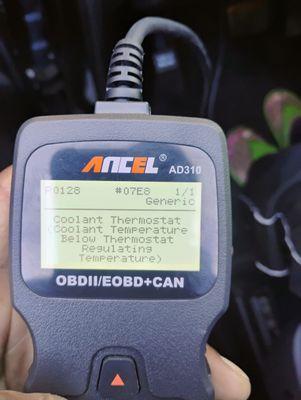 Picture of check code diagnosis.