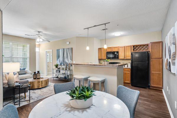 Tranquil and beautiful living area of the Ardsley floor plan