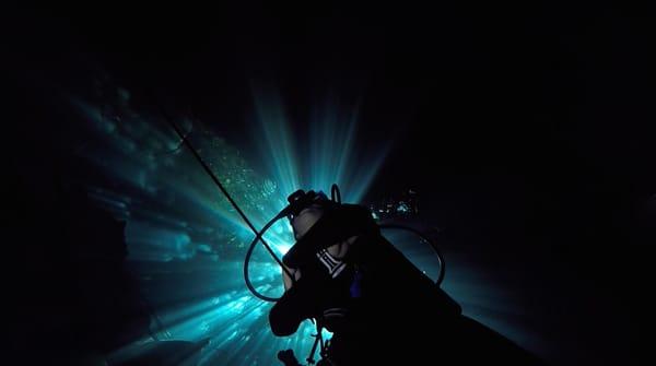 grab from video footage shot for Blue Life dive shop promotional videos