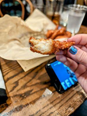 Close up of those crispy shrimps!