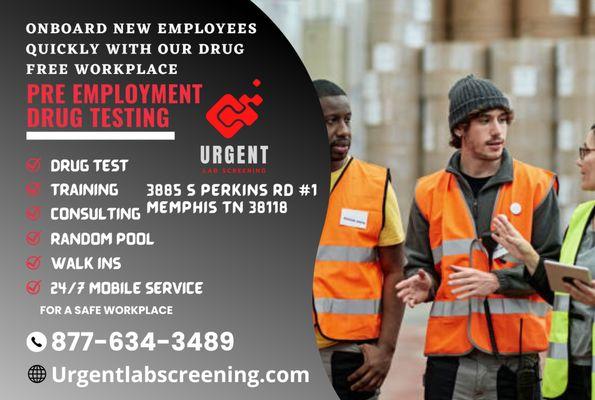 Workplace Drug Testing
Drug Consortium
Rapid Results