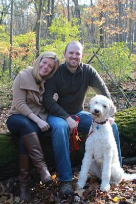 I, my wife Courtney and our dog Honey.