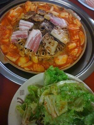 Porkbelly and kimchee stew(comes with porkbelly)