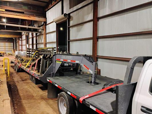 20k pounds of Steel. We haul it all big or small.